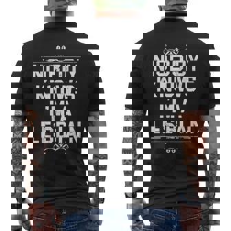 Personne Neait Que Jeuis Lesbienne T-shirt imprimé au dos - Cadeauxyz