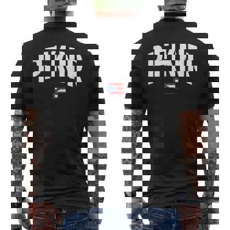 Pfknr Puerto Rico Flag Pride Home Love Root Men's T-shirt Back Print - Monsterry