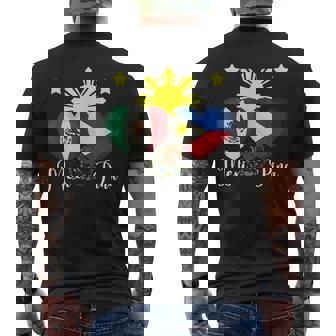 Philippines Mexico Filipino Filipina Mexipina Mexican Flag Men's T-shirt Back Print - Monsterry