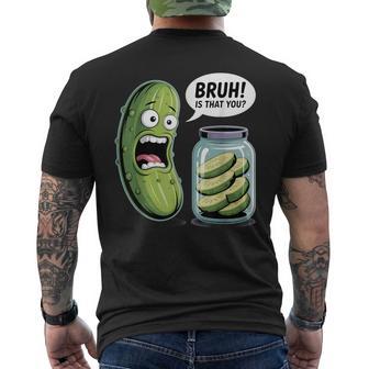 Pickle Dill Cucumber Pickling Pickled Lover Men's T-shirt Back Print - Thegiftio UK