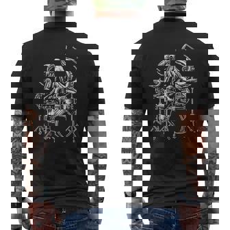 Pieuvre Jouant De La Batterie Batteurs Musicien Joueur De Batterie T-shirt imprimé au dos - Cadeauxyz