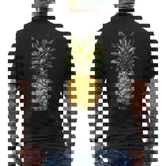 Piña Fruta Motivo Obra De Arte Piña Camiseta Hombre Estampado Espalda - Regaloses