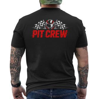 Pit Crew Birthday Party For Family Matching Race Car Racing Men's T-shirt Back Print - Thegiftio UK