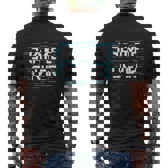 Pixelated GAME OVER Glitch Effect For Retro Gamers Men's Back Print T-Shirt | Mazezy
