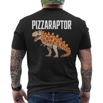 Pizza T-Rex Dino Fast Food Pizza Dinosaur Men's T-shirt Back Print - Thegiftio UK