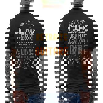 Plan De Retraite Guitare Humour Musique Pot Départ Collègue T-shirt imprimé au dos - Cadeauxyz