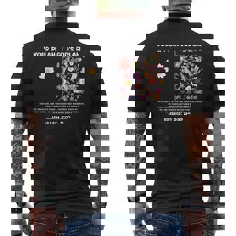 Your Plan And God's Plan Isaiah Bible Verse Faith On Back Men's T-shirt Back Print - Monsterry