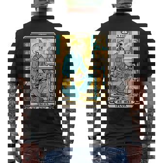 The Plumber Plumbing Tarot Card Skeleton Pipefitter Men's T-shirt Back Print | Seseable CA