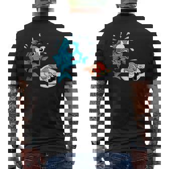 Poisson Effrayéushi Nourriture Japonaise T-shirt imprimé au dos - Cadeauxyz