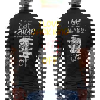 Poker Player I Love Jack King Off Poker Tournament Men's T-shirt Back Print | Seseable UK