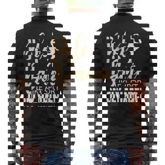 Pole Dance Is Hard Pole Dancing Exotic Dancer Outfit Men's Back Print T-Shirt | Mazezy