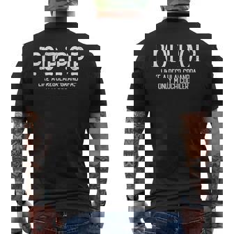 Pop-Pop Like A Regular Grandpa Only Much Cooler Poppop Men's T-shirt Back Print - Monsterry