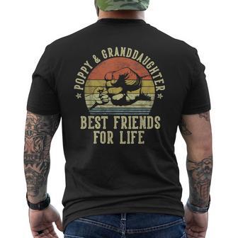 Poppy And Granddaughter Best Friends For Life Poppy Men's T-shirt Back Print - Thegiftio UK
