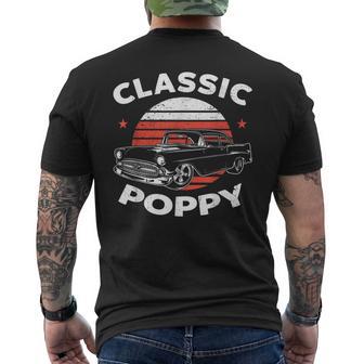 Poppy Vintage Retro Classic Car Lover Enthusiast Men's T-shirt Back Print - Thegiftio UK