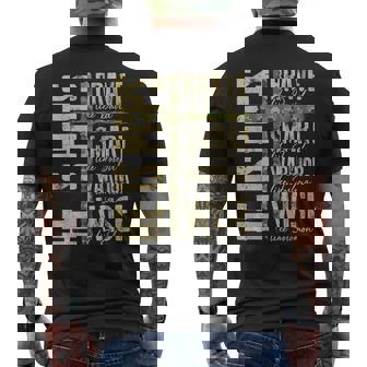 He Is Pops Camo Religious Father's Day Christian Dad Bible Men's Back Print T-Shirt | Mazezy