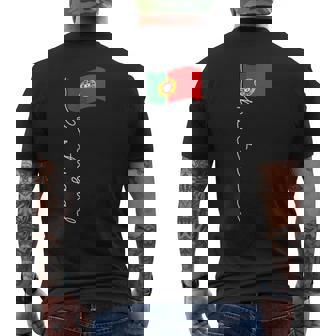 Portugalignature Bandera Patriótica De Portugal Camiseta Hombre Estampado Espalda - Regaloses