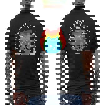 Positive Mental Attitude Arc-En-Ciel Chat Mignon Amusant Humour T-shirt imprimé au dos - Cadeauxyz