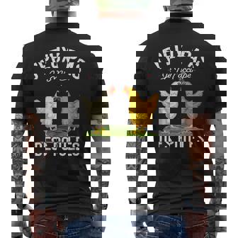 Poule Jardin Amusant J'peux Pas Je M'occupe Des Poules T-shirt imprimé au dos - Cadeauxyz