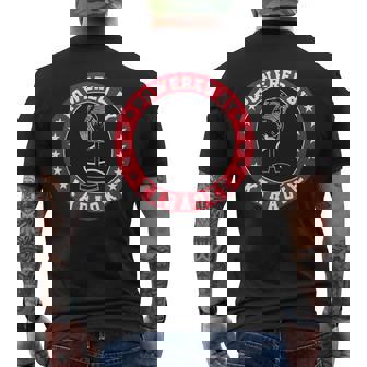 Powered By Karaoke Singer Sing-Along Songs Music Men's Back Print T-Shirt | Mazezy