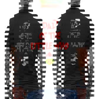 Pregnancy Announcement Dad Of The Little Who Men's T-shirt Back Print - Thegiftio