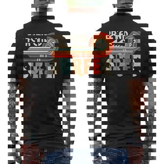 Pretend I'm A Surfer Retro Family Matching Halloween Costume Men's Back Print T-Shirt | Mazezy