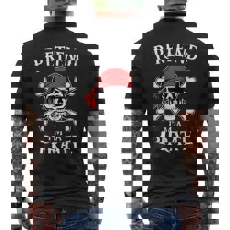 Pretend Im A Pirate Costume Halloween Men's T-shirt Back Print | Seseable FR