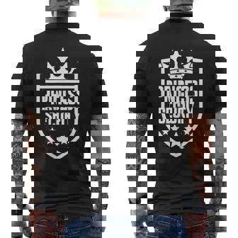 Princess Security Family Match Holiday Squad Guard Matching Men's T-shirt Back Print - Monsterry