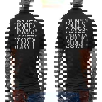 Princess Security Halloween Costume Dad Matching Easy Men's T-shirt Back Print | Seseable UK