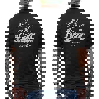 Promoted To Daddy Est 2026 First Time Dad Men's T-shirt Back Print - Monsterry