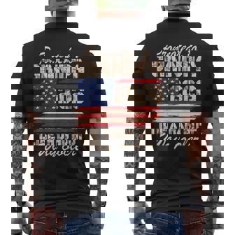 Promoted To Grandpa Est 2026 Soon To Be New Grandad Us Flag Men's T-shirt Back Print - Monsterry