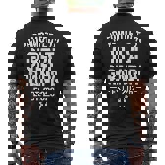 Promoted To Great Grandpa Est 2026 Pregnancy Announcement Men's T-shirt Back Print | Mazezy