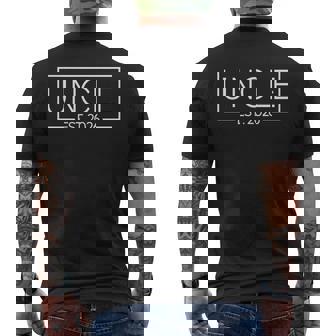 Promoted To Uncle Est 2026 Uncle To Be First Time Uncle Men's T-shirt Back Print - Monsterry