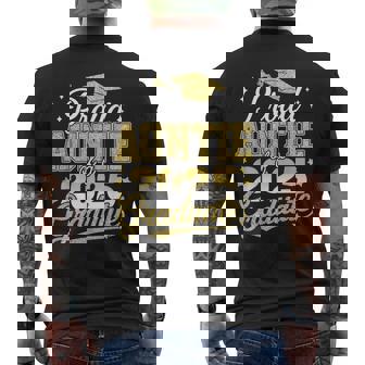 Proud Auntie Of A Class Of 2025 Graduate Senior Graduation Men's T-shirt Back Print - Monsterry