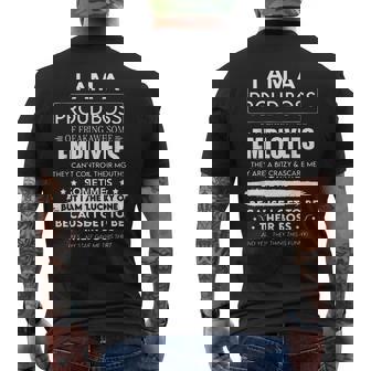 I Am A Proud Boss Of Freaking Awesome Employees Team Men's T-shirt Back Print - Monsterry