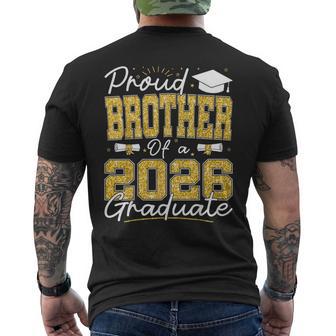 Proud Brother Of A 2026 Graduate Senior 2026 Grad Family Men's T-shirt Back Print - Thegiftio UK