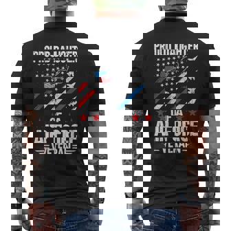 Proud Daughter Of A Air Force Veteran Daughter Veteran Day Men's T-shirt Back Print - Thegiftio