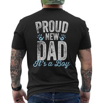 Proud New Dad It's A Boy Father To Be Soon To Be Dad Men's T-shirt Back Print - Thegiftio UK