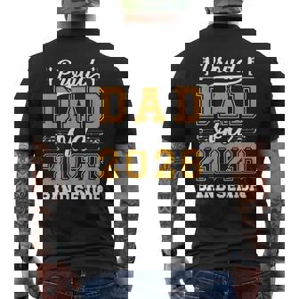 Proud Senior Band Dad 2026 Senior Marching Band Dad 2026 Men's Back Print T-Shirt | Mazezy