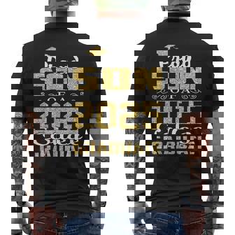 Proud Son Of 2025 Graduate College Graduation Men's T-shirt Back Print - Thegiftio