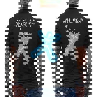 Psychology Major Milgram Experiment Men's Back Print T-Shirt | Mazezy