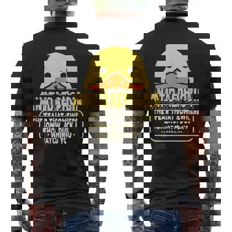 Psychology Phobias Anatidaephobia Fear Of Ducks Men's Back Print T-Shirt | Mazezy