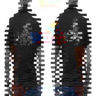 Puerto Rico Flag Boricua Puerto Rican Wepa Taino Jibaro Men's T-shirt Back Print | Seseable FR