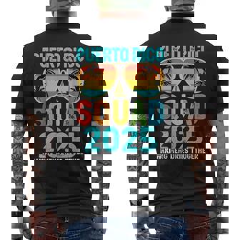 Puerto Rico Squad 2025 Vacation Friend Family Matching Group Men's T-shirt Back Print - Monsterry