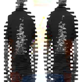 Pull De Noël Moche Arbre De Paresse La Paresse Noël Manche Longue T-shirt imprimé au dos - Cadeauxyz