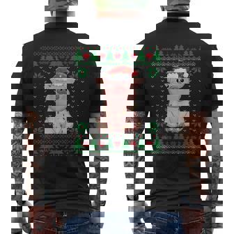 Pull De Noël Moche Avec Bonnet De Père Noël Pour Amoureux Des Cochons T-shirt imprimé au dos - Cadeauxyz