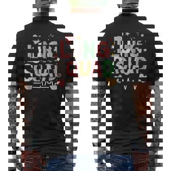 Pulmonary Therapist Rt Respiratory Nursing Crew Lung Squad Men's T-shirt Back Print | Seseable CA