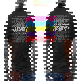 Pump It Gym Daying Entrenamiento Flexing Hinchado Músculo In Mangas Camiseta Hombre Estampado Espalda - Regaloses