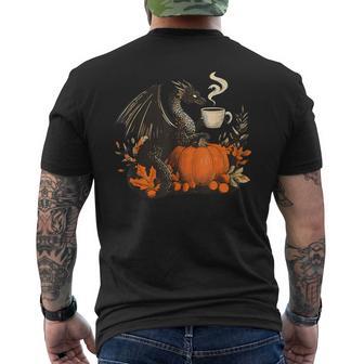 Pumpkin Spice Dragon Men's T-shirt Back Print - Thegiftio UK