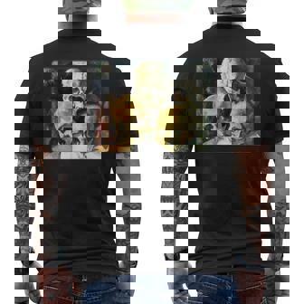 Pyramid Of Skulls French Post-Impressionist Paul Cezanne Men's Back Print T-Shirt | Mazezy