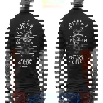 Raccoon First Of All I'm A Delight Raccoons Men's T-shirt Back Print | Mazezy